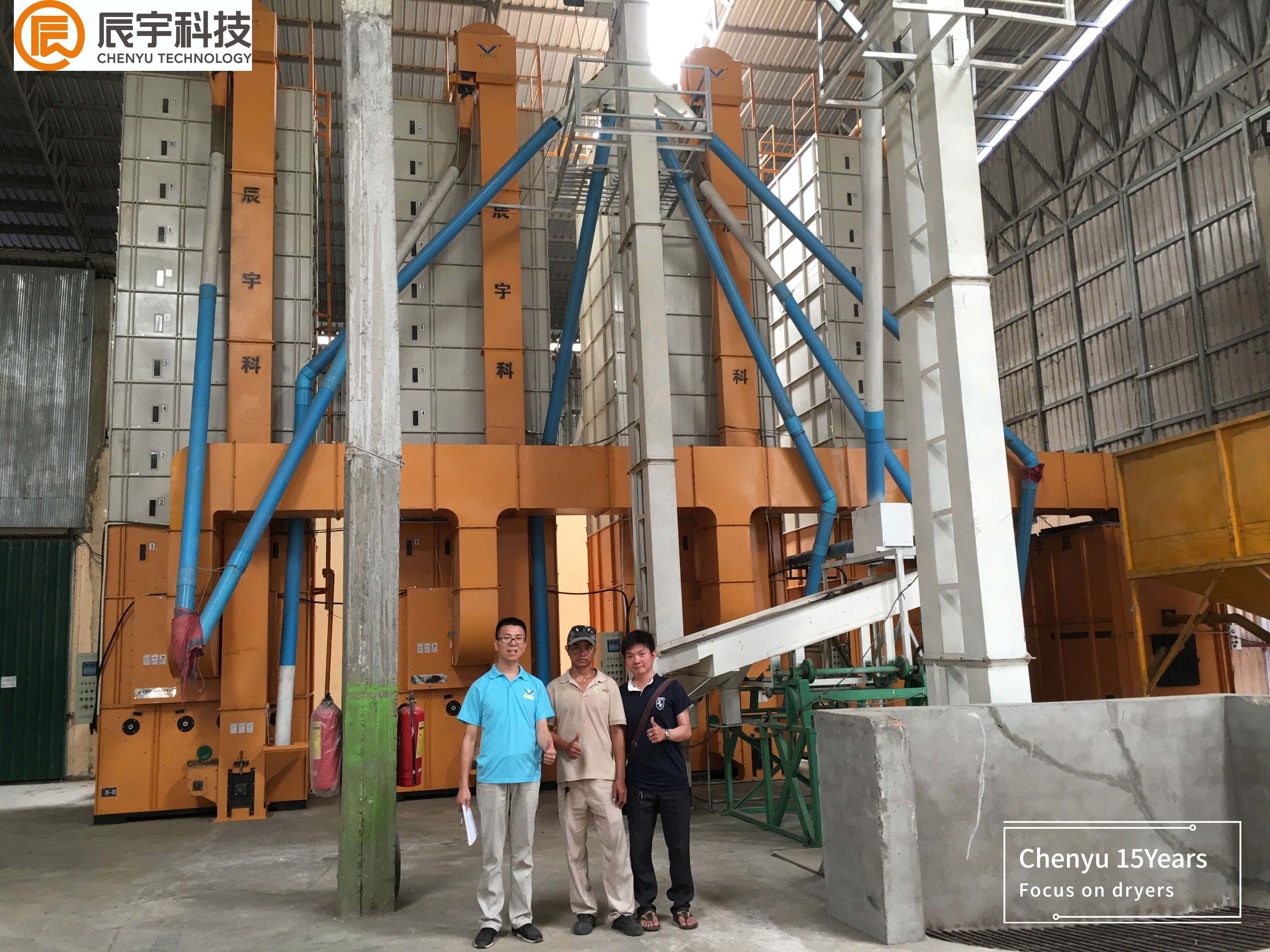 15 Tons per Batch Cross Flow Type Paddy Dryer machine